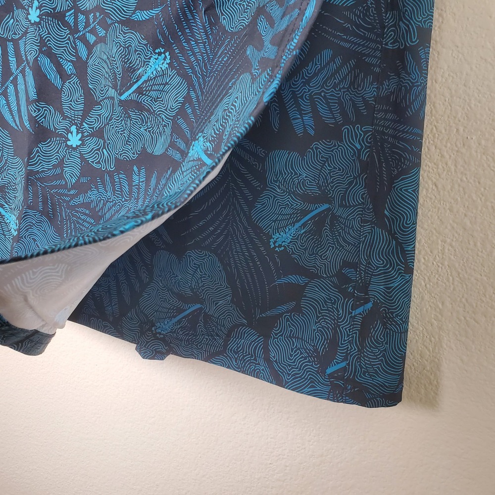 RipSkirt Hawaii Wrap Skirt Blue Tropical Floral Length 2 Maui Moonlight Medium - Picture 10 of 12